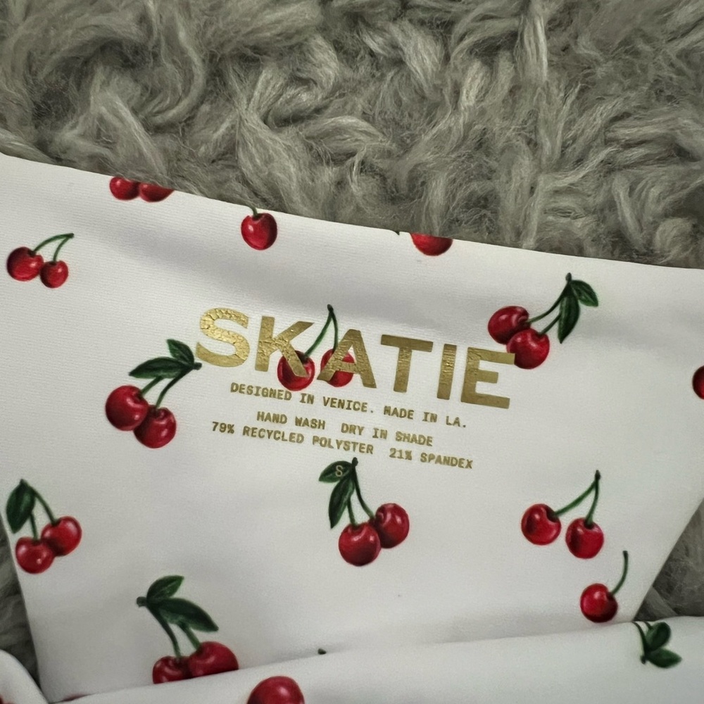 Skatie Elsa Cherry Patterned Swim Bottom - Picture 2 of 2